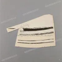 HONDA Pegatina inferior del carenado, lado derecho 64315-MAL-E00ZB