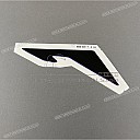 Front cowling stripe, left side