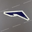 Front cowling stripe, left side