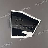 HONDA Linker mittlerer Verkleidungsaufkleber, linke Seite 64354-MAS-750ZB