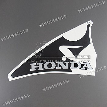 Belly pan decal, left side