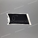 Autocollant de flanc de carénage CBR600F HURRICANE, côté gauche