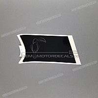 HONDA Autocollant de flanc de carénage CBR600F HURRICANE, côté gauche 64357-MV9-600ZB