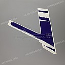 Autocollant de carénage gauche CBR Hurricane, côté gauche