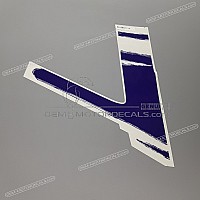 HONDA Autocollant de carénage gauche CBR Hurricane, côté gauche 64358-MAL-G30ZB