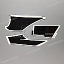 Lower fairing stripe, left side