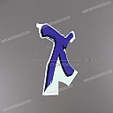 Naklejka na owiewkę boczną CBR600F Hurricane, lewa strona