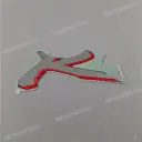 Lower fairing stripe, left side