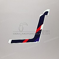 HONDA Autocollant de flanc de carénage côté gauche pour Honda CBR600F Hurricane 64363-MV9-930ZC