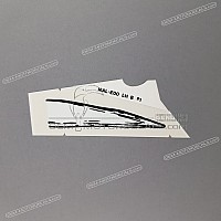 HONDA Pegatina de quilla inferior, lado izquierdo 64364-MAL-E00ZB