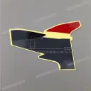 Side cowling decal, left side