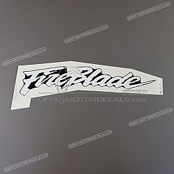 Belly pan decal, right side