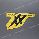Autocollant de sabot moteur CBR SUPER BLACKBIRD