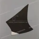 Under cowl stripe, left side