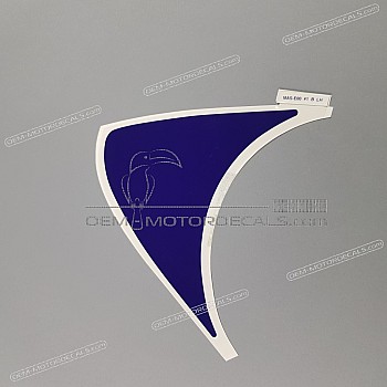 Belly pan decal, left side