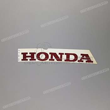 Belly pan decal, left side