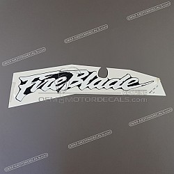 Belly pan decal, left side