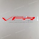 Linke mittlere Verkleidung VFR Aufkleber, linke Seite