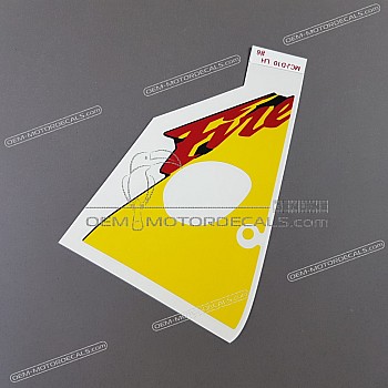 Front cowling decal, left side