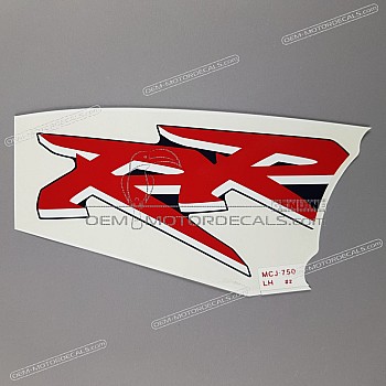 Side cowling decal, left side