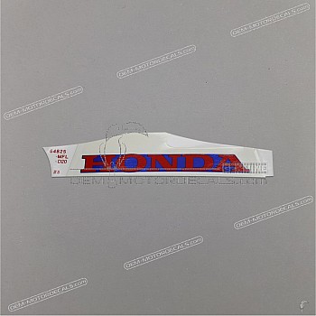Belly pan decal