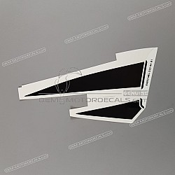 Ensemble d'autocollants de réservoir, côté droit