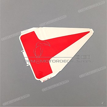 Rear seat cowl decals, set