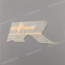 Belly pan decal, right side