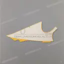 Front cowling decal, right side