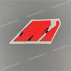 Frame cowling decal, right side
