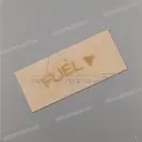 Frame cowling fuel cock mark