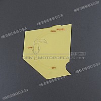 HONDA Autocollant MARK FUEL COCK pour réservoir 83614-MV9-840