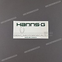 HONDA Autocollant Hannspree pour coque arrière de selle 83623-MFJ-D30ZA