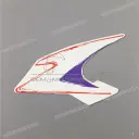 Front cowling decal, left side
