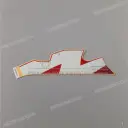 Front cowling decal, left side
