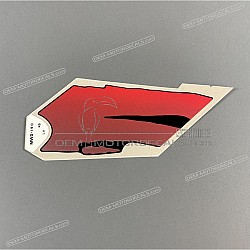 Frame cowling decal, left side