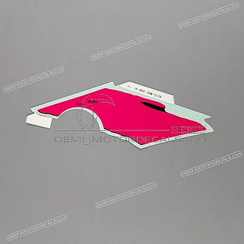 Frame cowling decal, left side