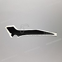 HONDA Autocollant de carénage gauche CBR Hurricane, côté gauche 83715-MAL-900ZA