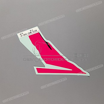 Frame cowling decal, left side