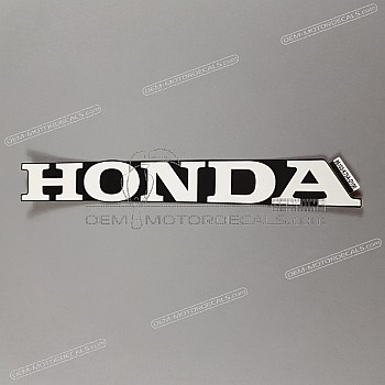 Belly pan decal, left side