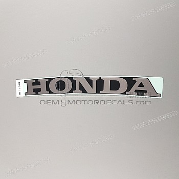 Belly pan decal, left side