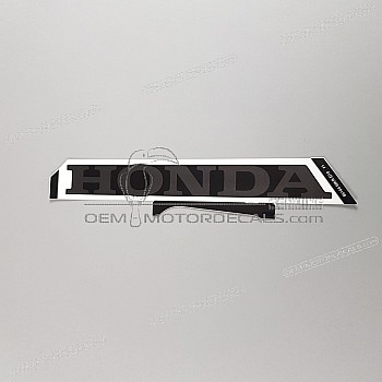 Belly pan decal, left side