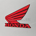 Carenado izquierdo Honda ala pegatina, lado izquierdo