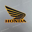 Fuel tank Honda Wing emblem, right side
