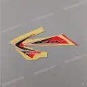 Pegatina de deflector de radiador, lado derecho