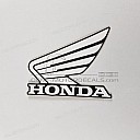 Pegatina Honda Wing izquierda, lado izquierdo