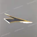 Fuel tank stripe, left side