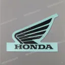 Fuel tank Honda Wing logo decal, left side