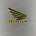 Fuel tank wing emblem sticker, right side