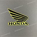 Front cowling wing emblem decal, right side